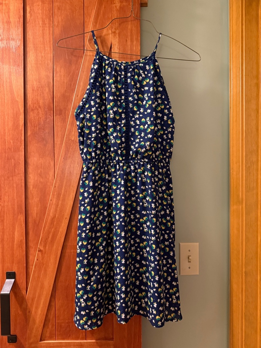 miami Navy Floral Mini Dress